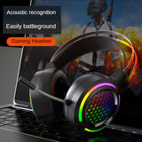 M12 X2 Wired Gaming Headset 7.1 Surround Sound Stereo Earphones USB Microphone Breathing RGB Light For PC Gamer Headphones