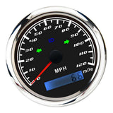 0-120 MPH Waterproof GPS Digital Speedometer Odometer Gauge 85mm 316L