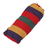 190cm x 80cm Stripe Hang Bed Canvas Hammock 120kg Strong and Comfortable (Red)