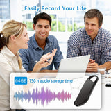 V11 Keychain Digital Voice Recorder Voice Recording USB Flash Drive Silver Audio Sound Dictaphone Portable MP3 Player