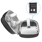 Portable Hard EVA Pouch Protective Cover Storage Bag Box Carrying Case for -Oculus Quest 2 VR Headset and Accessories