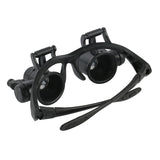 Headband LED Light Eyes Glasses Magnifier 2.5X 4X 6X 8X 10X 15X 20X 25X Optical Lens Glass Loupe For Watchmaker Jewelry Repair