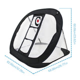 Golf Swing Trainer Nylon Golf Practice Net Golf Swing Net Golf Chipping Pitching Cages Portable Golf Practice Training Aids Mats