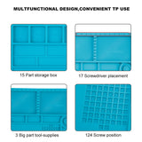 Large Size Welding Pad With Magnetic Heat Iinsulation Repair Silicone Work Pad For Electronic Computer Mobile Phone DIY Welding
