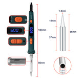 Adjustable 120W LCD Digital Soldering Gun Welding Tools with Fast Heating Ceramic Heater Temperature Electric Soldering Iron Set