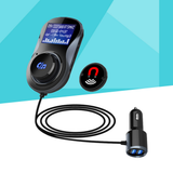 Car Radio Player Transmitter with Built-in Microphone Dual USB Car Charger In-Car MP3 Player Hand-free Calling