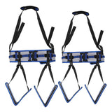 Patient Transfer Belt Soft Nylon Leg Loops Paralyzed People Body Lifting Aids for Hemiplegia Rehabilitation Easy Transfer
