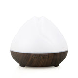 Voice control 400ML Essential Oil Diffuser Ultrasonic Air Humidifier with Wood Grain 7 Color Changing LED Lights for Office Home