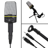 Microphone Condenser Microphones With Tripod And 3.5mm Audio Cable For Computer Desktop Gaming Net Meeting Podcasting