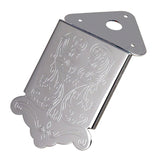 -Mandolin Tailpiece Bridge Back Hole Style for 3-6 Strings Cigar Box Guitar Part