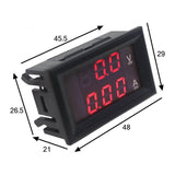 DC 100V 10A 50A 100A Digital Voltmeter Ammeter Wattmeter Voltage Current Power Meter Volt Detector Tester Monitor Voltage Tester