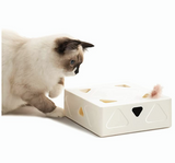 Mewoofun Interactive Cat Toys Kitten Toy for Indoor Cats USB Rechargeable Peek-A-Boo Play Automatic Electronic Feather &amp; Mouse