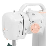 Mini Sewing Machine Fhsm-318 Built-In Light Household Multi-Function Crafting Mending Machine Design Easily Carried Eu Plug
