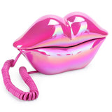 Red Electroplating Fashionable Lip Telephone Flocking Retro Sexy Home Phone Decoration Gift home phone telefono fijo Lip Telepho