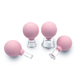 Rubber Head Glass Vacuum Cupping body Massager ventosa Suction Cups Glasses vacuum suction therapy cupping set cans for massage