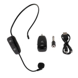 1 Set Wireless Headset Headworn  Microphone Mic Black for Speech Outdoor