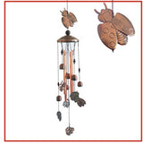 Metal pipe wind chime pendant outdoor pastoral style retro brass bell animal pendant gift kids room decoration kawaii room decor