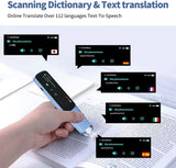 Scanning Translator Smart Instant Voice Photo Translation Pen 2.98" Touch Screen Wifi Support Offline 112 Languages Translation