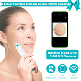 WiFi Visual Blackhead Remover Vacuum with Camera 30X HD Visible Facial Pore Cleaner Acne Extractor Probes Suction for Women Men