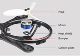 LDARC ET125 4S Wheelbase 125mm Micro FPV Racing Drone Quadcopter PNP With Nano2 Camera XT1305 3600KV FPV Racing Drone Quadcopter