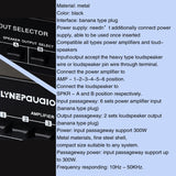 6 in 2 Out Power Amplifier Switcher/Loudspeaker Switch Distribute Device/Compare Device 300W Without Consumption
