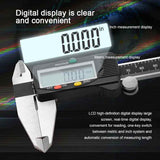 Deli 0-150mm Vernier Caliper Stainless Steel LCD Digital Caliper 6 inch Instrument Depth Measuring Tools