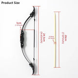Mini Recurve Bow Pocket Bow Creativity Ornaments Athletics Archery  Powerfull Stainless Steel Bow Outdoor Sports Arrow Shooting