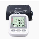 Upper Arm Blood Pressure Monitor English Voice Automatic Electric PR Tonometer LCD Screen Digital Sphygmomanometer