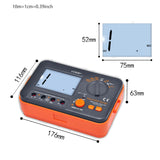 VC60B+ Digital Insulation Resistance Tester DCV ACV Meter Megohmmeter Megohm with Test Lead &amp; Backlit Display Data Hold
