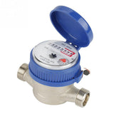 Garden Home Kitchen Universal Smart 15mm 1/2inch Cold Water Meter Rotary Counter Flow Measure Tap Clear Readings Digital Display