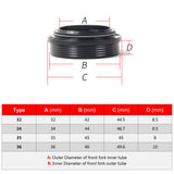 RISK 32mm Dust Wiper Kit with Installation Tool Bicycle Fork Dust Seal Foam Ring Kit Bicycle Spare Parts