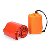 2 Pack Emergency Sleeping Bag Waterproof PE Survival Sleeping Bag Lightweight Thermal Bivy Sack Portable Blanket for Camping