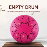 tongue Drum 6 Inch Steel Tongue Drum Set 8 Tune Hand Drum Pad Tank Sticks Carrying Bag Percussion Instruments Accessories