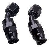 1Set 5 meters AN6 Stainless Steel Braided 5M 6AN 0/45/90/180Degree Fuel hose Oil Line &amp; Hose End Adaptor Kit  T7 Aluminum Alloy