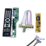 V53 universal lcd led tv controller driver board VGA HD-MI USB TV motherboard analog full kit 20P 1ch 8bit 2 CCFL wide inverter