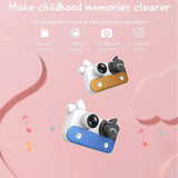 A301 2.0-inch Children Camera Mini Digital Camera 1080P Projection Video Camera Educational Toys For Kids Birthday Xmas Gifts