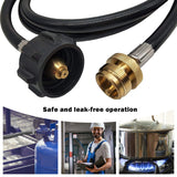 Propane Hose Adapter 5ft Propane Tank Adapter Connection Tube Camping Propane Hose Extension Converts Outdoor Stove Parts