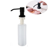 Black Stainless steel Liquid Soap Dispensers Kitchen Sink Hand Soap Dispenser ABS Plastic Bottle Easy To Fill Kitchen Accessorie