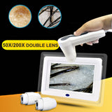 New Professional UV Skin Hair Follicle Detector Scalp Hair Pigment Magnifying Analyzer 50X/200X Skin Tester 7 Inch Beauty Salon