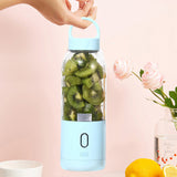 Personal Blender,Portable Fruit Juice Mixer For Shake And Smoothie Handheld LCD Juicer Cup With Six Blade For Home