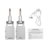 2.4G Wireless Guitar System Transmitter &amp; Receiver Built-in Rechargeable Lithium Battery 30M Transmission Range