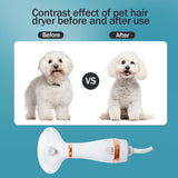 Portable Pet Dog Dryer 2-In-1 Hair Dryer And Dog Comb Grooming Blow Brush Pet Low Noise Temprature Cat Hair Comb Dog Styler Tool
