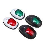 2Pcs Universal LED Side Light Signal Lamp Side Marker Light Navigation Lamp For Marine Boat Yacht Truck Trailer Van