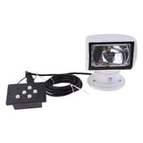 12V 100W 3200K 2500LM Marine Remote Control Spotlight, RV SUV Searchlight, 7 x 7 x 8.2 inch