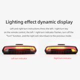 MEILAN X5 Bike Brake Light Flash Tail Light Rear Turn Bicycle Wireless Remote Control Turning Cycling Laser Safety Line Lights