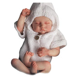 Baby Dolls Handmade Eyes Closed Baby Doll 19 Inch Newborn Baby Doll Full Silicone Baby Dolls  for Christmas Birthday Gift