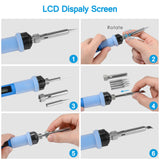 80W 110V/220V Digital Display Soldering Iron Gun Electric Kit Digital Welding Solder Wire Tip Station Soldering iron Set