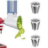 Slicer/Shredder Attachment for KitchenAid Stand Mixer Electric Cheese Grater Attachment/Accessories with 3 Blades