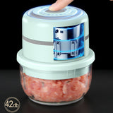 Wireless Electric Mini Meat Grinder Supplement Cooking Machine Equipment Artifact Kitchen Gadget Garlic Masher