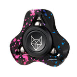 Fox Fidget Spinner EDC Metal Stress Reliever Toys Triangular Aluminum Alloy Hand Spinner Relieve Anxiety Decompression Toys
